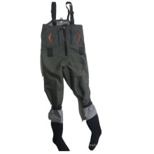 Breathable Waterproof Chest Wader Fly Fishing Waders Suit with Neoprene Sock for Men